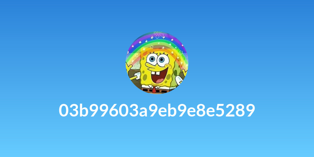 03b99603a9eb9e8e5289