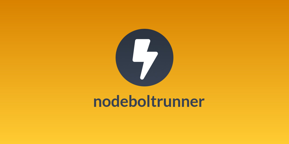 😎​nodeboltrunner