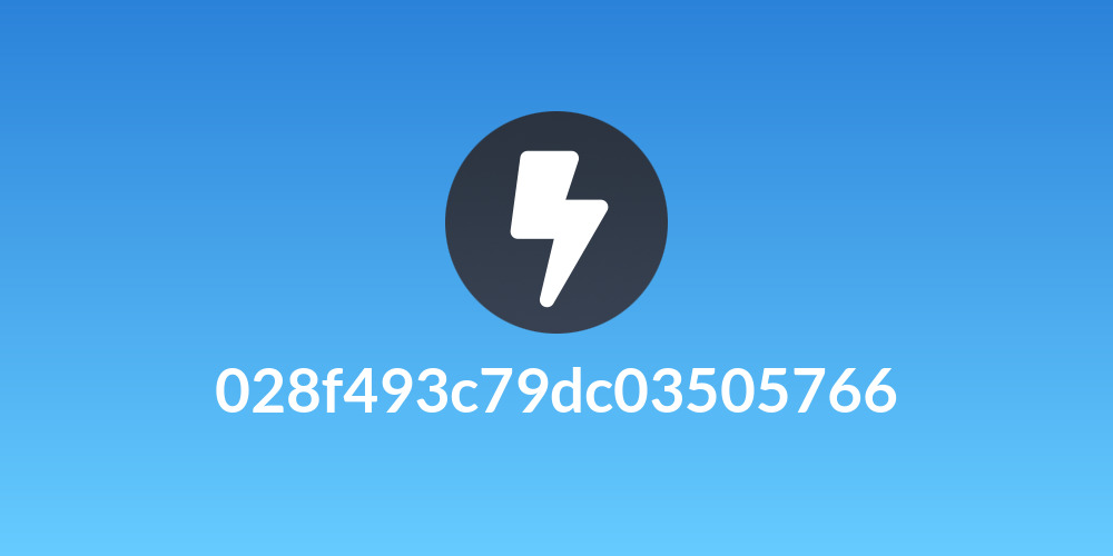 028f493c79dc03505766