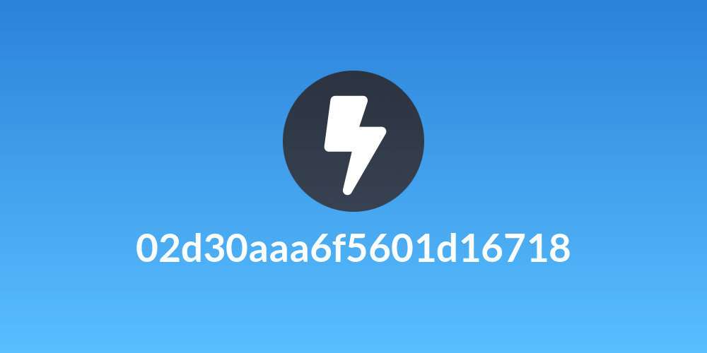 02d30aaa6f5601d16718