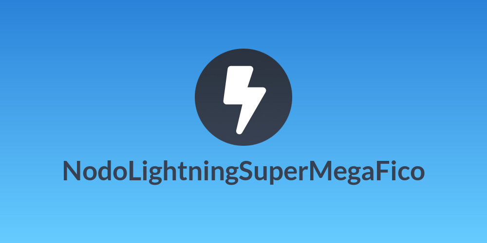 NodoLightningSuperMegaFico⚡