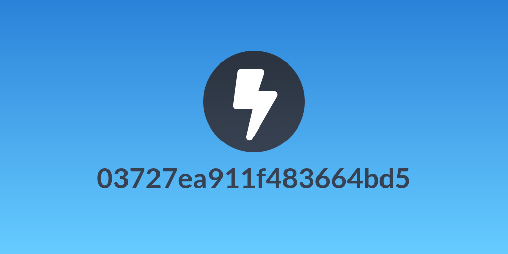 03727ea911f483664bd5