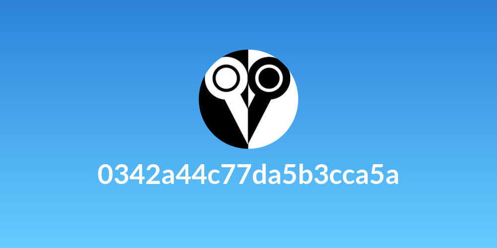 0342a44c77da5b3cca5a