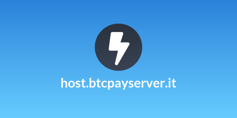 host.btcpayserver.it