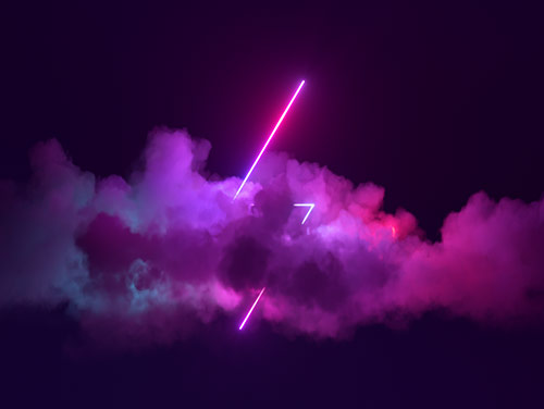 dual shape over clouds