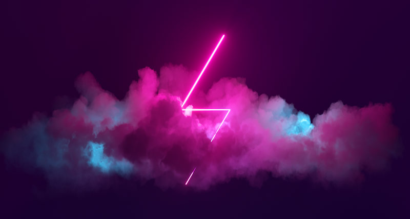 dual shape over clouds