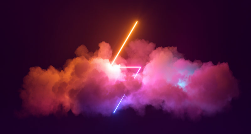 dual shape over clouds