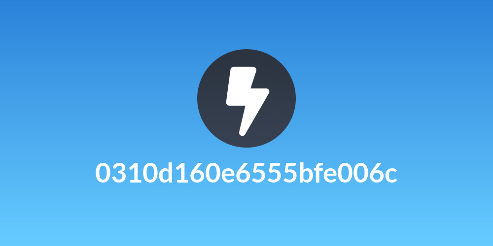 0310d160e6555bfe006c