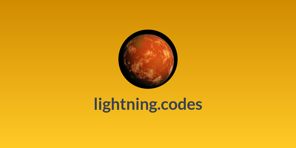 ⚡ lightning.codes 🔥