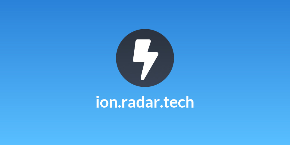 ion.radar.tech