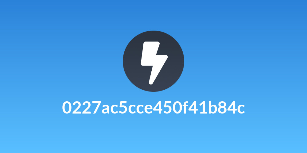 0227ac5cce450f41b84c