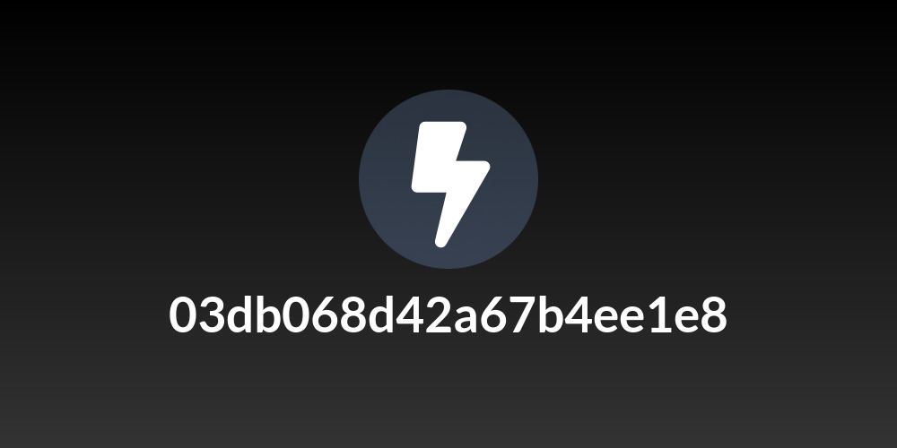 03db068d42a67b4ee1e8