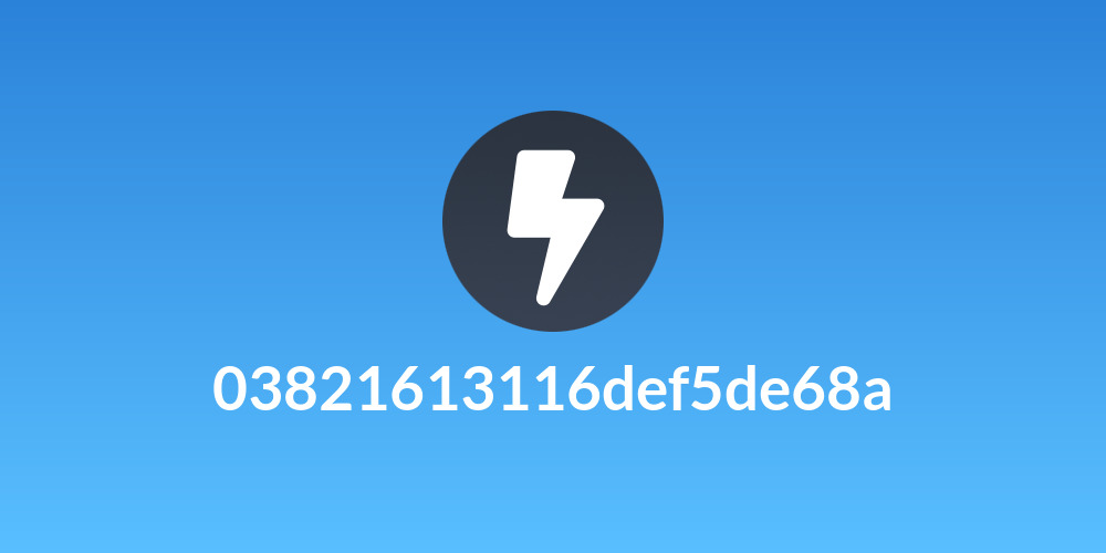 03821613116def5de68a
