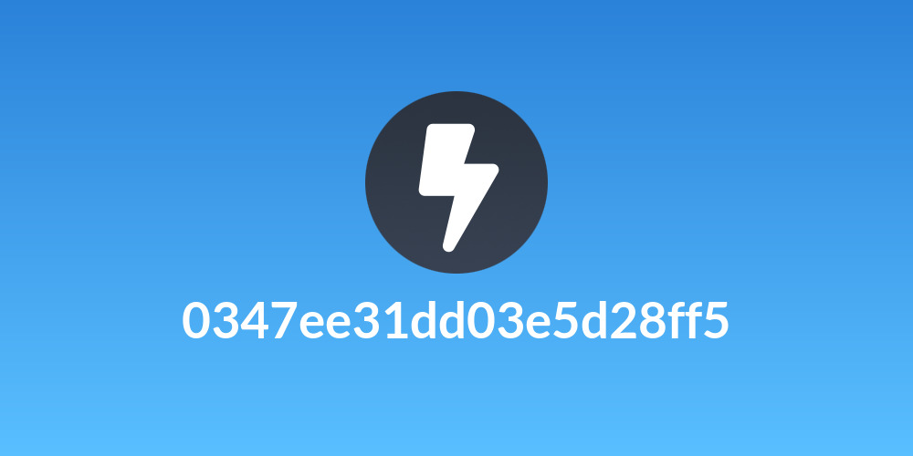 0347ee31dd03e5d28ff5