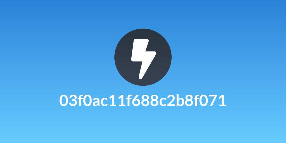 03f0ac11f688c2b8f071