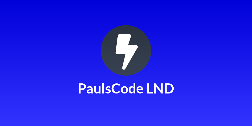 PaulsCode LND
