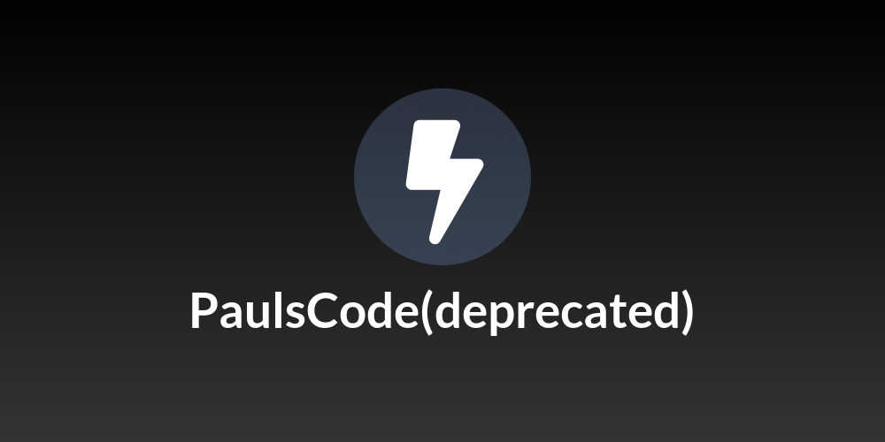 PaulsCode(deprecated)