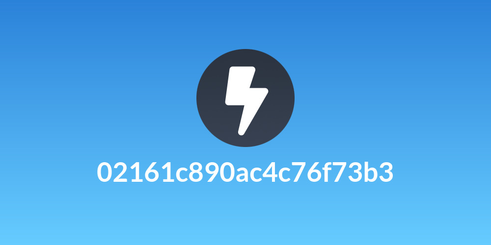02161c890ac4c76f73b3