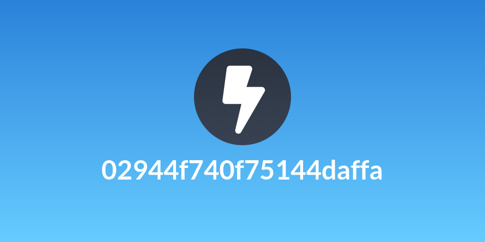 02944f740f75144daffa