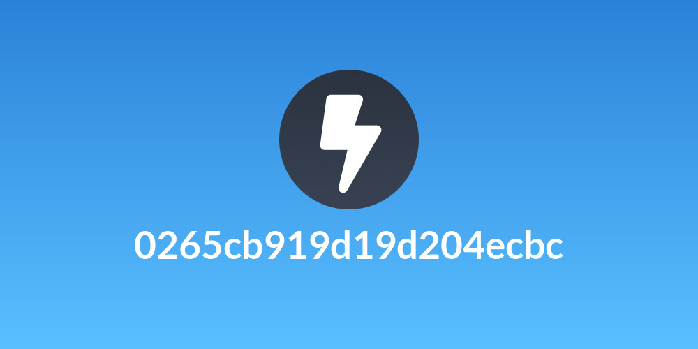 0265cb919d19d204ecbc