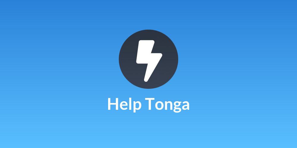 Help Tonga