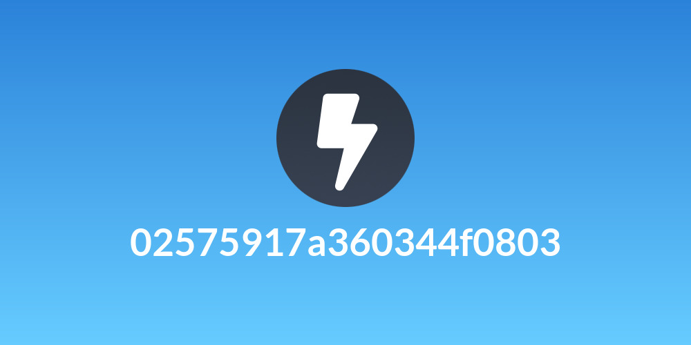 02575917a360344f0803