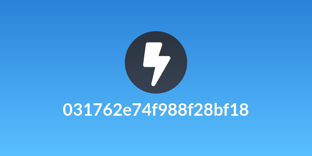 031762e74f988f28bf18