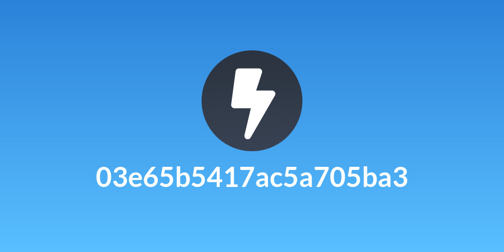03e65b5417ac5a705ba3